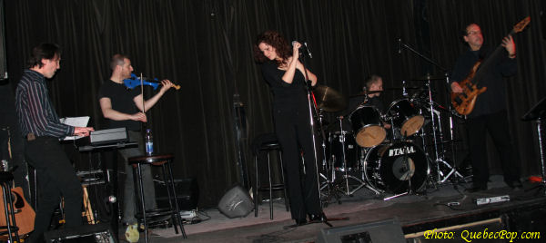 Catherine Boulanger et les musiciens